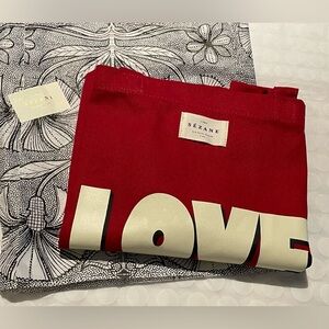 Sezane Love Red Tote